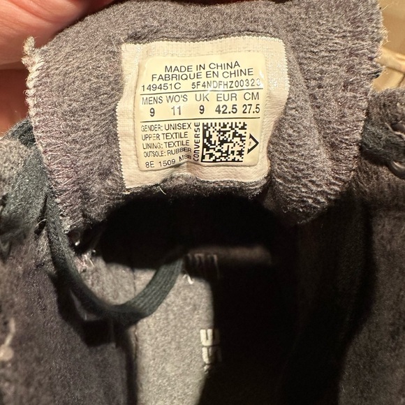 Converse Chuck Taylor All Star Hi ‘Quilted’ - Men’s size 9 - Picture 6 of 7